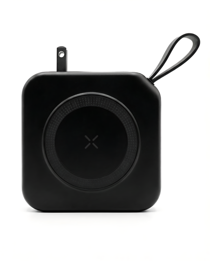 JuiceUp 5in1 Travel Power Bank | Supports wireless charging | black variant back shot